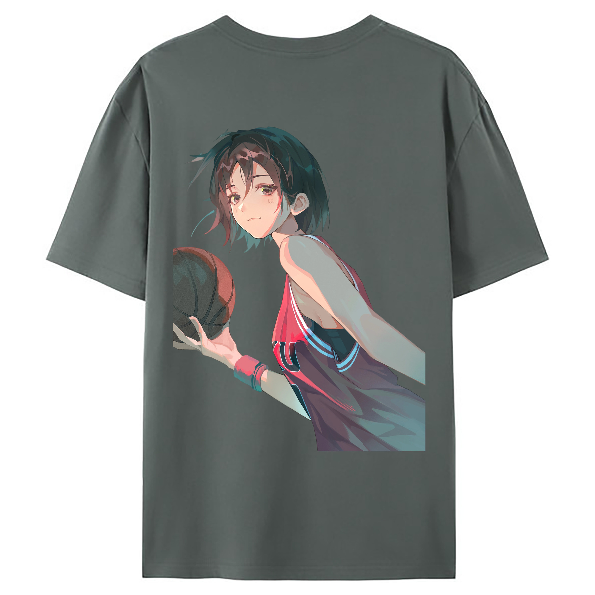 （画像用） SLAM DUNK／スラムダンク 綿100％ メンズ半袖Tシャツ（バックプリント） 通気性